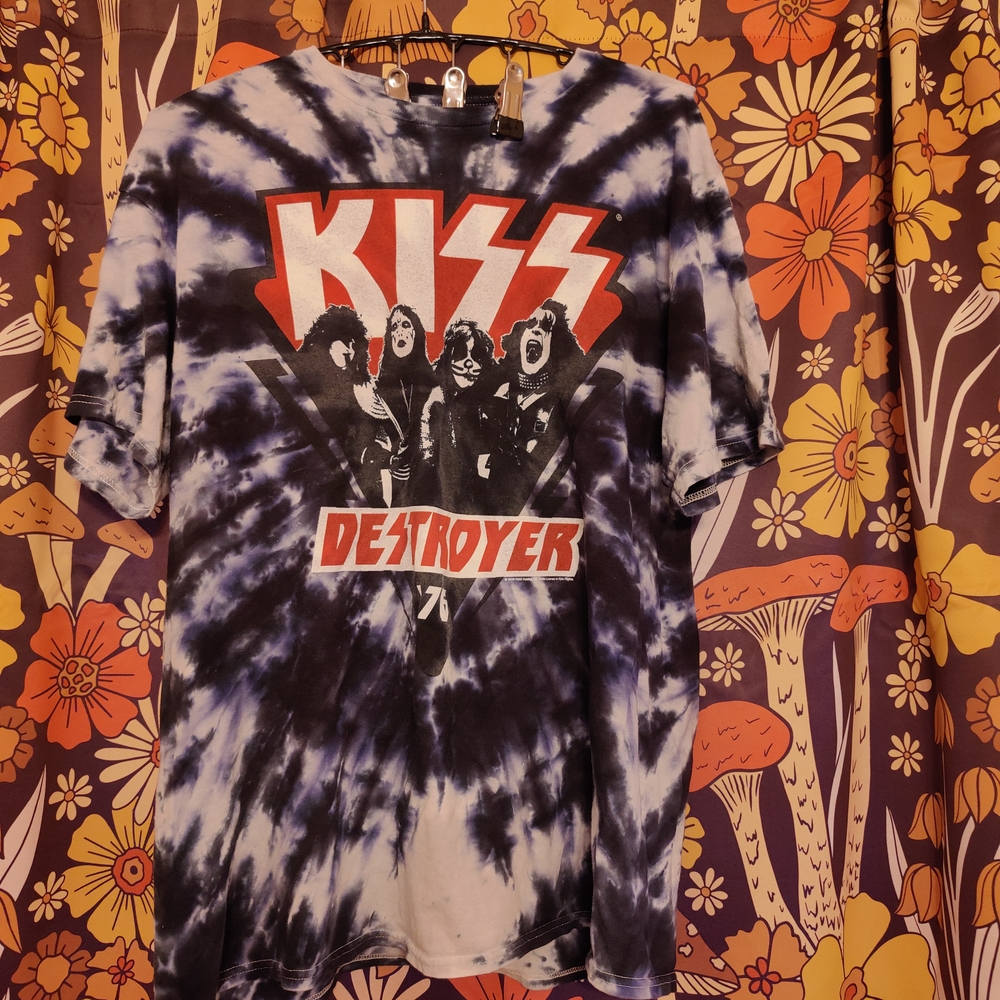 KISS Destroyer Tie-Dye T-Shirt